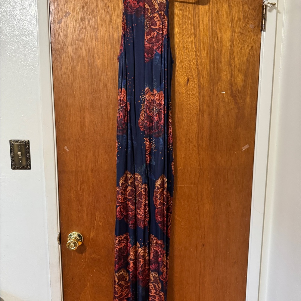 Farm Rio for Anthropologie Sleeveless Floral Halter Jumpsuit M Gorgeous - Picture 5 of 6